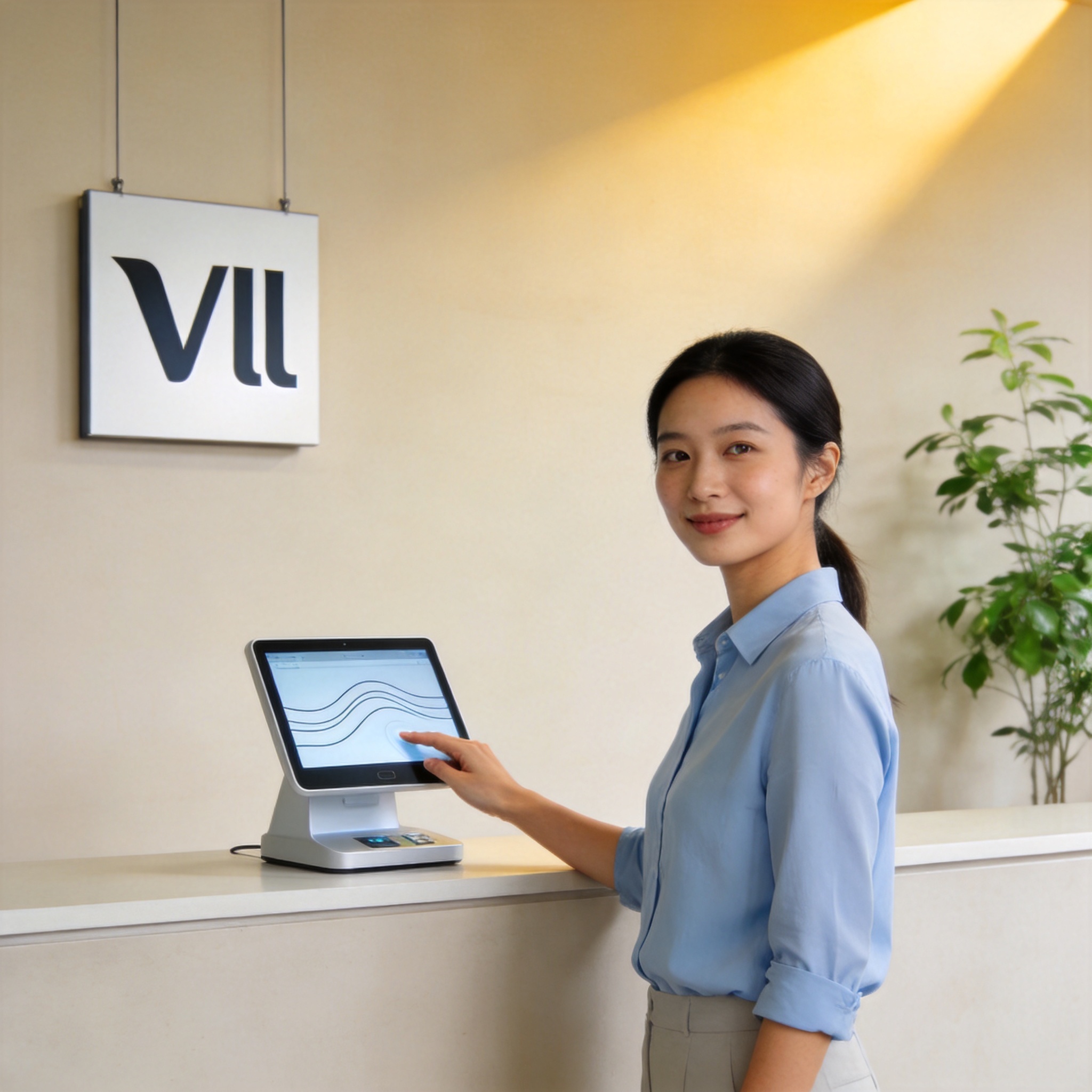彩神Vll服务平台界面展示，体现简洁清晰的用户交互设计